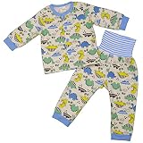 ボーイズ|ベビー|パジャマ[PETIT CADEAU]腹巻付長袖パジャマ|上下セット|恐竜柄|寝間着|ニットキルトパジャマ|男の子|男児 80cm OA-オートミール