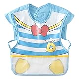 ベビー 食事エプロン 袖なし 防水 半袖 なりきりエプロン 265 (ドナルド)