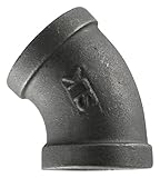 B K Mueller520-202HN45 degrees Black Elbow-3/8" 45D BLACK ELBOW (並行輸入品)