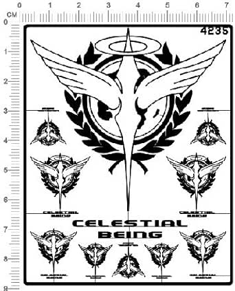Amazon ソレスタルビーイング Celestial Being ロゴ メタルデカール 並行輸入品 デカール 通販