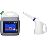 AZ(エーゼット) MEO-012 バイク用 4サイクルエンジンオイル【10W-40 SL/MA2】4L 全合成油(EG044) & オイルジョッキ 1L オイル交換に最適 フタ & こし網 付き〔 ポリジョッキ 〕(PJ011)【セット買い】