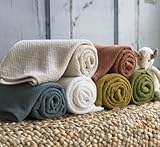 Organic Cotton Honeycomb Baby Blanket in Natural by Coyuchi [並行輸入品]