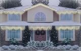 VickermanクリアSwagクリスマスライトwithホワイトワイヤ、のセット150