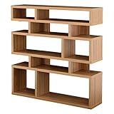 ダークナチュラル／【120cm×120cm】 シェルフ シンプル 木製 縦置き 横置き 収納 ホワイト ライトブラウン ダークナチュラル