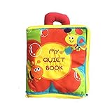 YR EARTH my first book 英語 日常生活動作 知育 玩具 手先のスキルが身につく 布 絵本 (my quiet book)