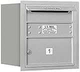 Salsbury Industries 3704s-01arp 4 C水平メールボックス、アルミニウム