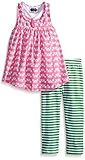 Mud PieベビーGirls ' Crabレーサーバックチュニックとレギンスセットby Mud Pie