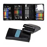 Kaisi ®超薄型スチールProfessional Opening Pryツール修理キットwith non-abrasiveナイロンPryバーと静電気防止ピンセット、30個セット