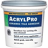 Custom Building Products 1 Quart Blanc AcrylPro carreaux de c-ramique ARL4000QT Mastic - Lot de 6