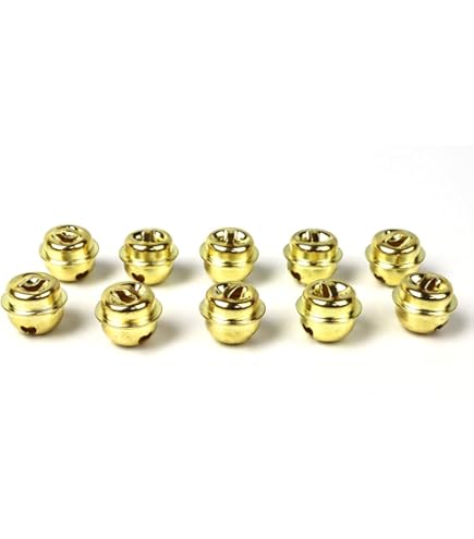 Amazon.co.jp: 鈴 特大【銀色】【5個入り】直径約20mm 紐通し穴約