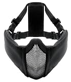LayLax (ライラクス) GARUDA ハーフメッシュ フェイスガード BK サバゲー用品 ブラック 14426