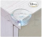 AWSALE Baby Corner guards - Spherical Transparent Table Corner Protector For Baby Safety,12 Pack [並行