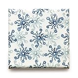 【B'stile】水彩画のような淡い色合いのタイル「AGATA - アガタ (デザインタイプ)」（陶器質｜107mm角｜屋内壁用）1枚