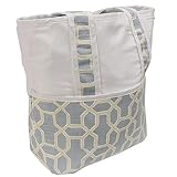 Hoohobbers Tote Diaper Bag, Pebbles Sky Blue by Hoohobbers