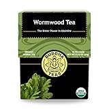 有機ニガヨモギ茶(コーシャー、ノンカフェイン、遺伝子組み換え材料不使用、無漂白ティーバッグ使用、18袋入り)