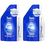 h&s シャンプー 2.2L×2個 [7 個分 x 2] 詰め替え容量 モイスチャー エイチアンドエス 【まとめ買い】