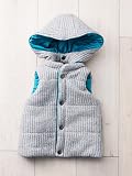 F.O.KIDS (エフオーキッズ) ベビー リバーシブル ベスト 赤ちゃん ベビー服 子供服 男の子 女の子 ユニセックス アウター 80㎝ エメラルドグリーン×グレー 50248 50248021