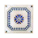 シール付き DIYタイルシート［マジョリカ］/1枚販売/ルッカアンティーク/シートサイズ：15cm×15cm/Z3K