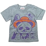 《初夏盛夏対応》 GARACH(ギャラッチ) 天竺昆虫採集PANDA半袖Tシャツ 100cm /Mg NO.AH-1621304
