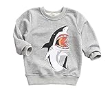 HUAER& SWEATER ユニセックス・ベビー カラー: グレー