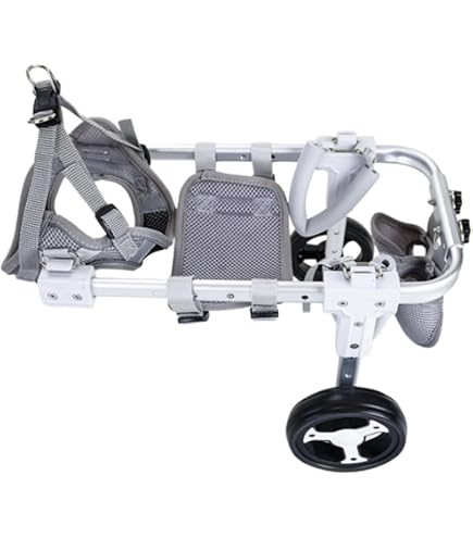 Amazon.co.jp: JELFUNY 犬用車椅子 犬用歩行器 後ろ足用 2輪歩行補助