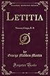 Letitia: Nursery Corps, U. S (Classic Reprint)