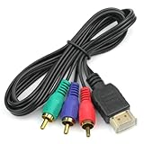 ReFaXi HDMI TO 3-RCA変換ケーブル（注：ただ高精細プレーヤーがテレビに接続され、コンピュータがテレビに接続してサポートしていません）