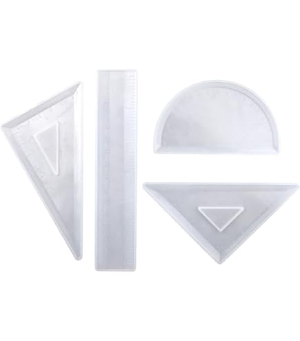 UVレジン　シリコンモールド　20cm定規　三角定規　キーホルダー Amazon.co.jp: シリコンモールド 定規 ものさし 20cm 1個 レジン