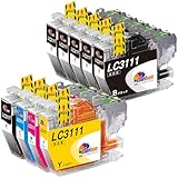 Clorisunブラザー インクLC3111 LC3111-4PK Brother 互換 インクカートリッジ 9本セット （6BK/1C/1M/1Y）対応機種 DCP J572N J577N J582N J978N J998DN J973N J982N J987N