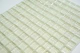 モザイクガラスタイル ラメ 白 10㎜角（300gパック）クラフト ハンドメイド DIY 装飾 工作用 パーツ トレイ コースター アクセサリ ミラー フォトスタンド フラワーポット 花瓶 小物置き 