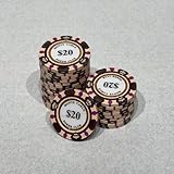 モンテカルロ ポーカーチップ 25枚単位 $1〜10000 ($100)