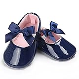 Tovadoo　ベビーシューズ　スリッポン　リボン　PUレザー　春　秋　履き心地良い　つま先保護　歩行練習用　通学　旅行 　女の子　キッズ　11-13cm