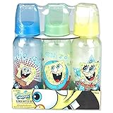 SpongeBob Squarepants "Hug Me" 3-Pack Bottles (9 oz.) - Blue, Green, Yellow, one size by Nickelodeon