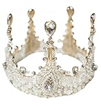 micia luxury(ミシアラグジュアリー) ビジュークラウン へッドドレス アクセサリー レディース こども 結婚式 ウェディング 衣装 ティアラ 43cm