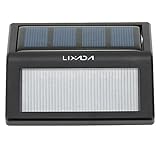 Lixada ソーラー充電式LEDライト ウォールライト 光感センサー 六つのLED電球内臓 0.36W 12LM アウトドア仕様