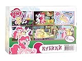 [ rustoyshop ] 6pscプラスチックキューブMy Little Pony、漫画、パズル、子供おもちゃ、お気に入り漫画文字、収集ブロック
