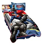 Warner Bros. Batman Vs Superman Heroes Dual Blanket, 62" x 90" [並行輸入品]