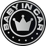 BABY IN CARマグネット（シルバー）