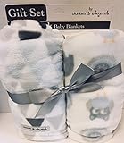 Blankets & Beyond 2 Pack Gift Set Lt. Blue [並行輸入品]