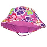 One Step Ahead Sun Smarties UPF 50 +ベビー女子2イン1リバーシブルサンハット カラー: ピンク