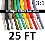 熱収縮チューブ3 : 1 – 10 ft 1/8" - 25FT レッド HS3-0125-25-RD