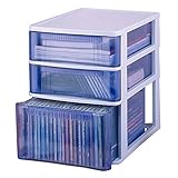 アイリスオーヤマ チェスト テーブルチェスト ホワイト/クリアブルー TQA421