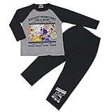ポケットモンスター サン&ムーン ポケモン パジャマ 天竺スウェット キッズ 男の子 ボーイズ fo-awpj01 110cm グレー