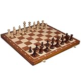 Chess Set - Tournament Staunton Complete No. 6 Board Game - Hand Made European 21"x 21" Set [並行輸入品]