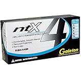 Galeton 7733P-L NTX Disposable Nitrile Gloves, Lightly Powdered, 4 Mil, Box of 100, Large, Blue by G