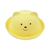 キッズかわいい快適な麦わら帽子サンハットキャップキャップ、ユニセックス、イエロー