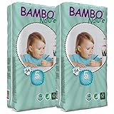 Bambo Nature Nappies (Tall) TWIN Pack - Junior (Size 5) by Bambo Nature