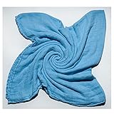 Bamboo Swaddle Blanket for Babies - Light Blue by Austin Tie Dye Co