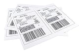 ChromaLabel 8.5 x 5.5インチ ハーフシート 配送ラベル レーザーおよびインクジェットプリンター用 50 Sheets