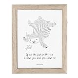 Bloomingville A50166675 Mini of All The Fish in The Sea Bear Wall Decor [並行輸入品]